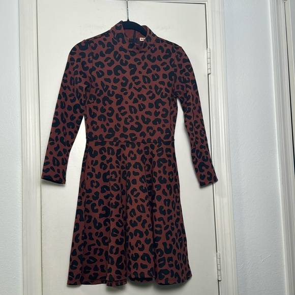 Marine Layer Leopard Print Mini Dress - Brown and Black - Picture 2 of 8